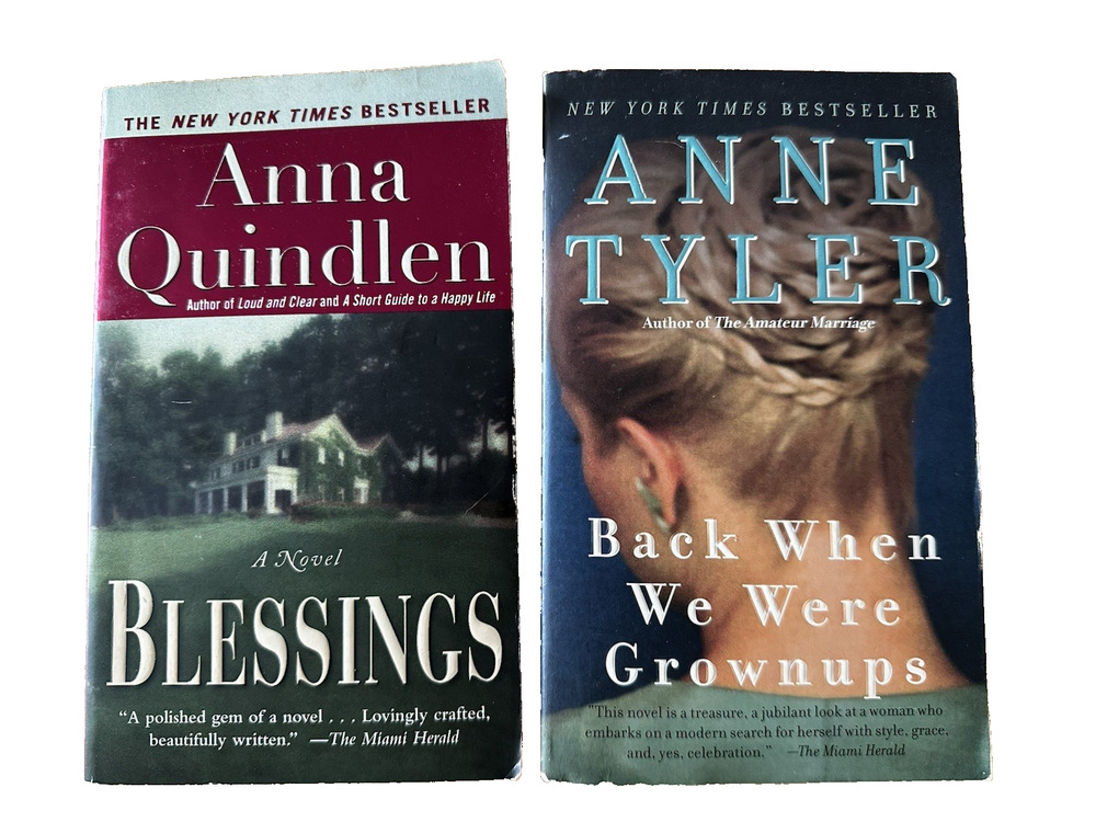 Anna Quindlen/Anne Tyler Novel PB Book Novel set Fiction Women's Bestseller